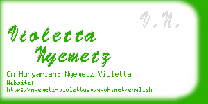 violetta nyemetz business card